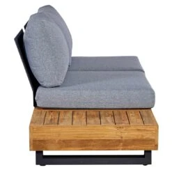 OUTLIV. Madrid Ecklounge Teak Recycelt/Olefin Teak Recycelt/Grau -Garten Und Außenbereich outliv madrid ecklounge teak recycelt olefin 1407871 6