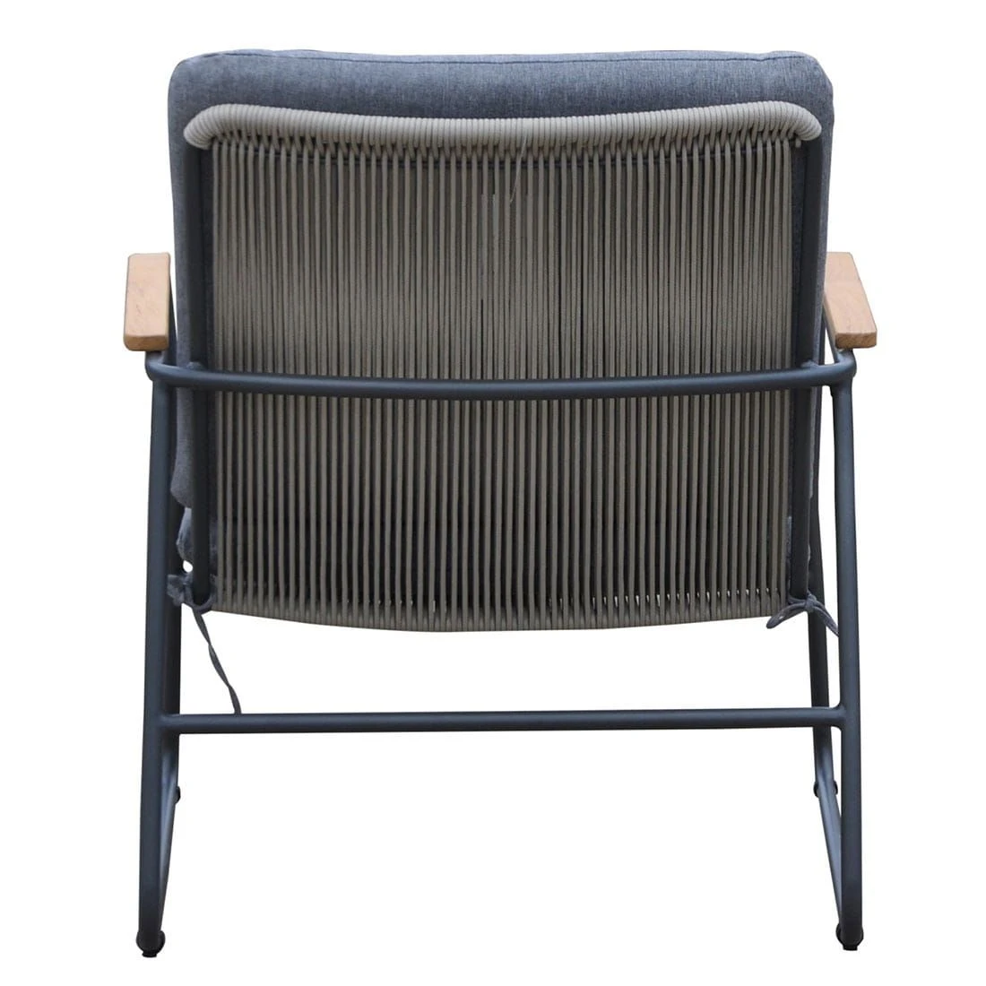 OUTLIV. Maranello Loungesessel Stahl/Rope Schwarz/Grau 7 OUTLIV. Maranello Loungesessel Stahl/Rope Schwarz/Grau – Bild 5