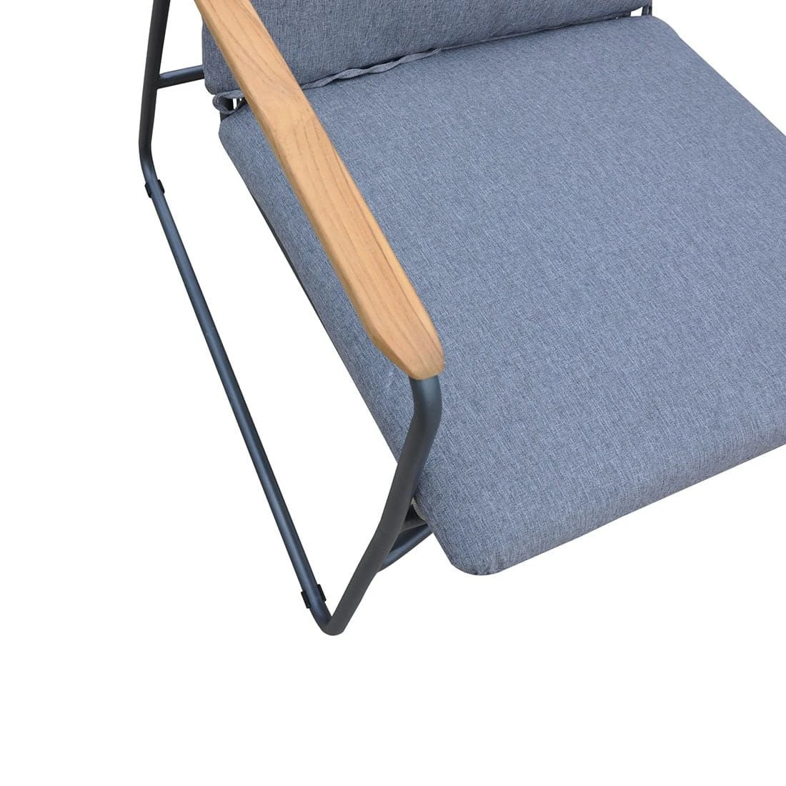 OUTLIV. Maranello Loungesessel Stahl/Rope Schwarz/Grau 8 OUTLIV. Maranello Loungesessel Stahl/Rope Schwarz/Grau – Bild 6