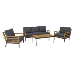 OUTLIV. Merano Loungeset 4-tlg. Akazie/Polyester Anthrazit 10 OUTLIV. Merano Loungeset 4-tlg. Akazie/Polyester Anthrazit -Garten Und Außenbereich outliv merano sofagruppe 4 tlg akazie polyester 1337537 2