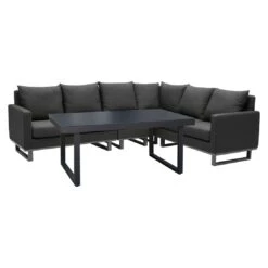 OUTLIV. By Detlef Steves Miami Dininglounge 5-tlg. Sunbrella Anthrazit/Sooty -Garten Und Außenbereich outliv miami dininglounge 5 tlg sunbrella 1348680 2