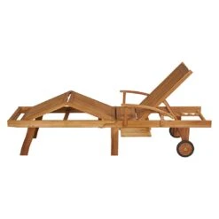 OUTLIV. Ontario Gartenliege Teak Natur -Garten Und Außenbereich outliv odin gartenliege teak natur 1346733 3