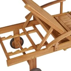 OUTLIV. Ontario Gartenliege Teak Natur -Garten Und Außenbereich outliv odin gartenliege teak natur 1346733 9