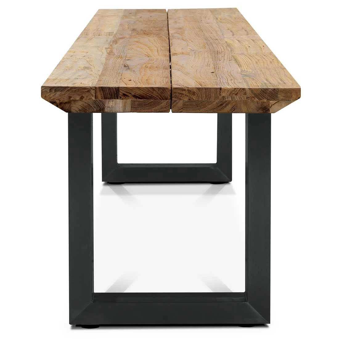 OUTLIV. Orlando Gartenmöbelset 3-tlg. Tisch 160x90cm Edelstahl/Teak Recycelt Charcoal/Teak Recycelt 8 OUTLIV. Orlando Gartenmöbelset 3-tlg. Tisch 160x90cm Edelstahl/Teak Recycelt Charcoal/Teak Recycelt – Bild 6