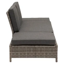 OUTLIV. Roma Gartensofa Geflecht/Polyester Grau/Anthrazit -Garten Und Außenbereich outliv roma loungebank geflecht polster grau anthrazit 1253398 4