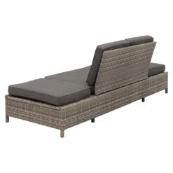 OUTLIV. Roma Gartensofa Geflecht/Polyester Grau/Anthrazit -Garten Und Außenbereich outliv roma loungebank geflecht polster grau anthrazit 1253398 6
