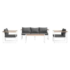 OUTLIV. Samos Loungeset 4-tlg. Aluminium/Spun-Poly Weiß/Dunkelgrau 15 OUTLIV. Samos Loungeset 4-tlg. Aluminium/Spun-Poly Weiß/Dunkelgrau -Garten Und Außenbereich outliv samos sofagruppe 4 tlg aluminium polster weiss dunkelgrau 1329980 4