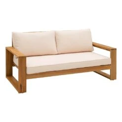 OUTLIV. Santa Cruz Loungeset 3-tlg. Akazie/Polyester Natur/Ecru -Garten Und Außenbereich outliv santa cruz loungeset 3 tlg akazie polyester 1376884 7