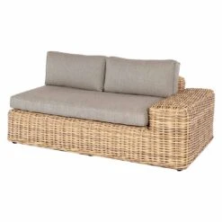 OUTLIV. Yate Ecklounge 4tlg. Geflecht/Olefin Mixed Brown -Garten Und Außenbereich outliv yate loungeecke 4tlg aluminium geflecht 6