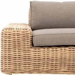 OUTLIV. Yate Ecklounge 4tlg. Geflecht/Olefin Mixed Brown -Garten Und Außenbereich outliv yate loungeecke 4tlg aluminium geflecht 9