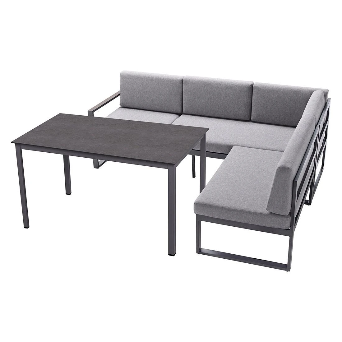 Sieger Adelaide Ecklounge 3-tlg. Eisengrau/Hellgrau 3 Sieger Adelaide Ecklounge 3-tlg. Eisengrau/Hellgrau