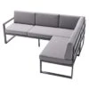 Sieger Adelaide Ecklounge Aluminium/Sunproof Eisengrau/Hellgrau -Garten Und Außenbereich sieger adelaide loungeecke aluminium sunproof 1427484 1