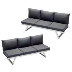 Sieger Auckland Daybed Aluminium/Sunproof® Graphit/Grau -Garten Und Außenbereich sieger auckland daybed aluminium sunproof graphit grau 1315306 2