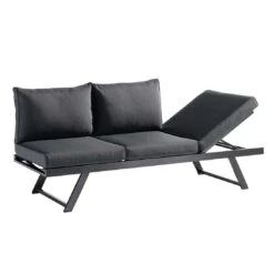 Sieger Auckland Ecklounge 4-tlg. Aluminium/Sunproof Eisengrau/Grau -Garten Und Außenbereich sieger auckland loungeecke 4 tlg aluminium sunproof eisengrau grau 1210421 6
