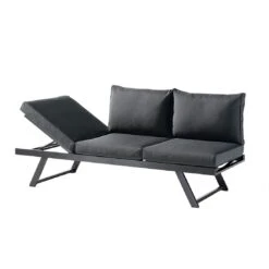 Sieger Auckland Gartensofa Aluminium/Sunproof Eisengrau/Grau -Garten Und Außenbereich sieger auckland loungeliege aluminium sunproof eisengrau grau 1210256 1