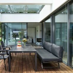 Sieger Auckland Gartensofa Aluminium/Sunproof Eisengrau/Grau -Garten Und Außenbereich sieger auckland loungeliege aluminium sunproof eisengrau grau 1210256 2