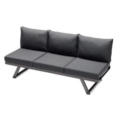 Sieger Auckland Gartensofa Aluminium/Sunproof Eisengrau/Grau -Garten Und Außenbereich sieger auckland loungeliege aluminium sunproof eisengrau grau 1210256 3