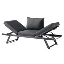 Sieger Auckland Gartensofa Aluminium/Sunproof Eisengrau/Grau -Garten Und Außenbereich sieger auckland loungeliege aluminium sunproof eisengrau grau 1210256 4