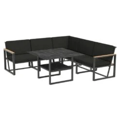Sieger Havanna Dininglounge 5-tlg Alu/Sunproof Eisengrau/Grau -Garten Und Außenbereich sieger havanna dininglounge 5 tlg alu sunproof eisengrau grau 1236436 1