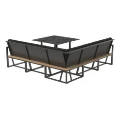 Sieger Havanna Dininglounge 5-tlg Alu/Sunproof Eisengrau/Grau -Garten Und Außenbereich sieger havanna dininglounge 5 tlg alu sunproof eisengrau grau 1236436 2