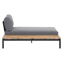 Siena Garden Alvida Doppelliege Aluminium/Polyester Matt Anthrazit/Grau -Garten Und Außenbereich siena garden alvida loungeset aluminium polyester 1484761 4