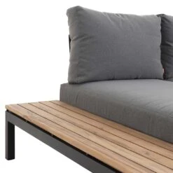 Siena Garden Alvida Doppelliege Aluminium/Polyester Matt Anthrazit/Grau -Garten Und Außenbereich siena garden alvida loungeset aluminium polyester 1484761 8