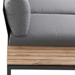 Siena Garden Alvida Doppelliege Aluminium/Polyester Matt Anthrazit/Grau -Garten Und Außenbereich siena garden alvida loungeset aluminium polyester 1484761 9