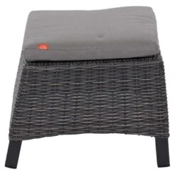Siena Garden Corido Loungehocker Geflecht Inkl. Kissen Charcoal Grey/Taupe-Meliert -Garten Und Außenbereich siena garden corido loungehocker geflecht inkl kissen 1353047 3