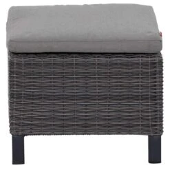 Siena Garden Corido Loungehocker Geflecht Inkl. Kissen Charcoal Grey/Taupe-Meliert -Garten Und Außenbereich siena garden corido loungehocker geflecht inkl kissen 1353047 4