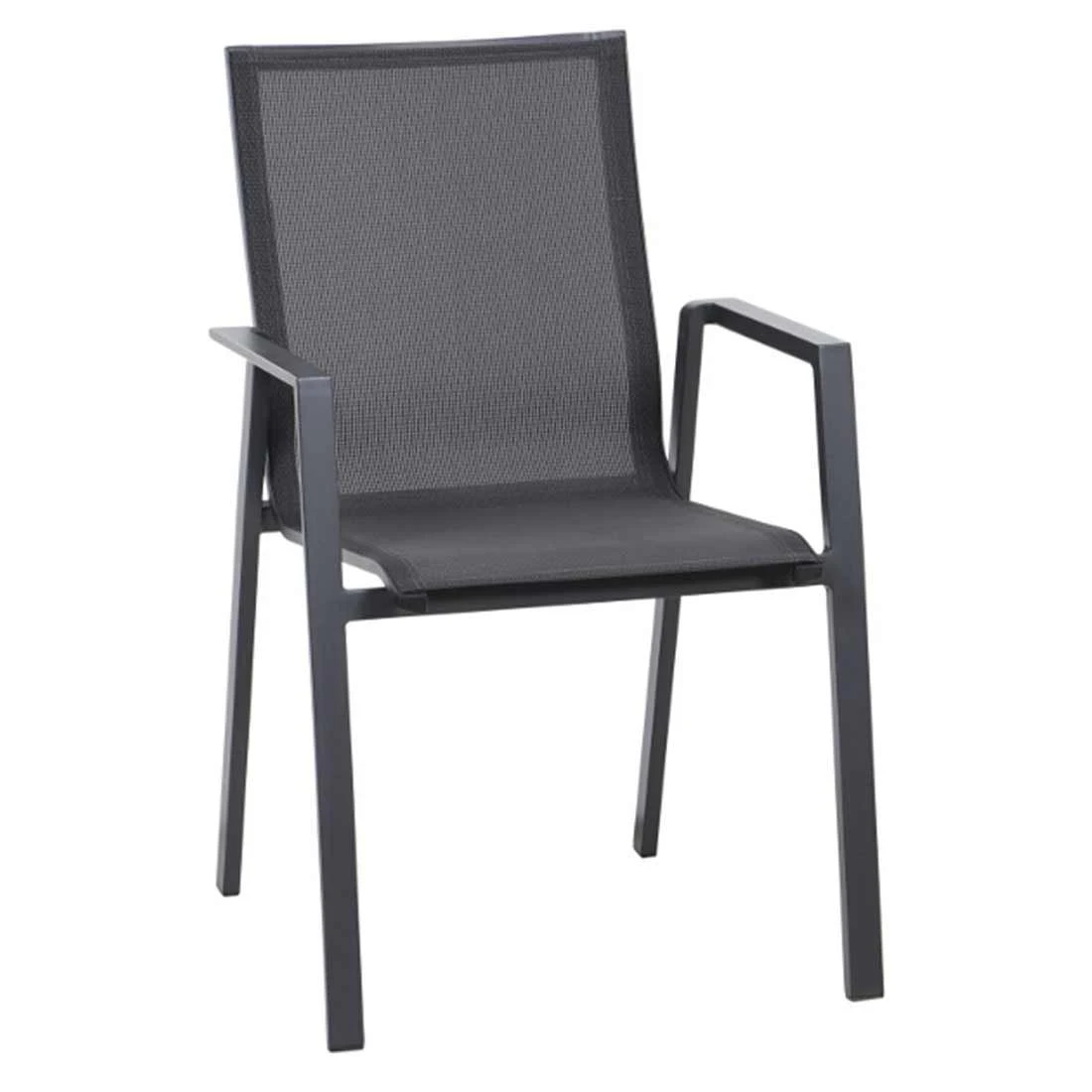 Siena Garden Reno Stapelsessel Aluminium/Ranotex®-Gewebe Matt Anthrazit/Grau 3 Siena Garden Reno Stapelsessel Aluminium/Ranotex®-Gewebe Matt Anthrazit/Grau