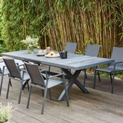 Siena Garden Reno Stapelsessel Aluminium/Ranotex®-Gewebe Matt Anthrazit/Grau 11 Siena Garden Reno Stapelsessel Aluminium/Ranotex®-Gewebe Matt Anthrazit/Grau -Garten Und Außenbereich siena garden reno stapelsessel aluminium ranotexr gewebe 1363838 2