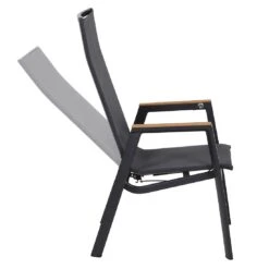 Siena Garden Rondo Gartensessel Aluminium/Ranotex®-Gewebe Matt Anthrazit/Grau -Garten Und Außenbereich siena garden rondo verstellsessel aluminium ranotexr gewebe 1425240 4