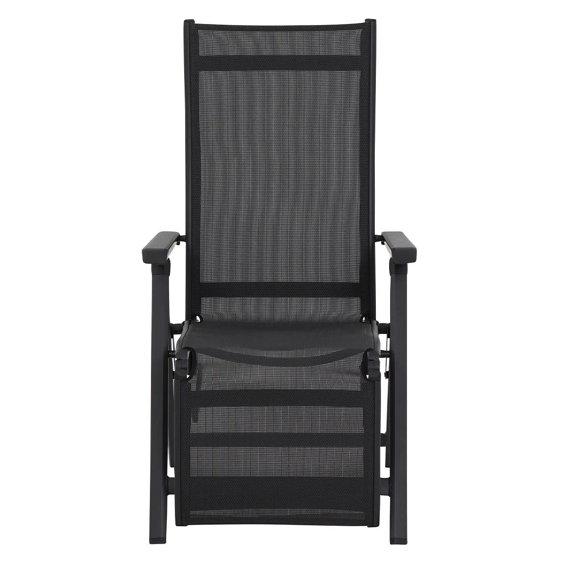 Siena Garden Tesoro Relaxsessel Aluminium/Ranotex®-Gewebe Matt Anthrazit/Silber-Schwarz 5 Siena Garden Tesoro Relaxsessel Aluminium/Ranotex®-Gewebe Matt Anthrazit/Silber-Schwarz – Bild 3