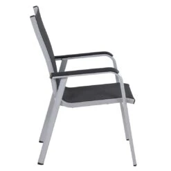 Siena Garden Tesoro Stapelsessel Aluminium/Ranotex-Gewebe Silber/Grau -Garten Und Außenbereich siena garden tesoro stapelsessel aluminium ranotexr gewebe 1432566 4