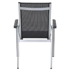 Siena Garden Tesoro Stapelsessel Aluminium/Ranotex-Gewebe Silber/Grau -Garten Und Außenbereich siena garden tesoro stapelsessel aluminium ranotexr gewebe 1432566 5