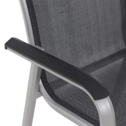 Siena Garden Tesoro Stapelsessel Aluminium/Ranotex-Gewebe Silber/Grau -Garten Und Außenbereich siena garden tesoro stapelsessel aluminium ranotexr gewebe 1432566 6