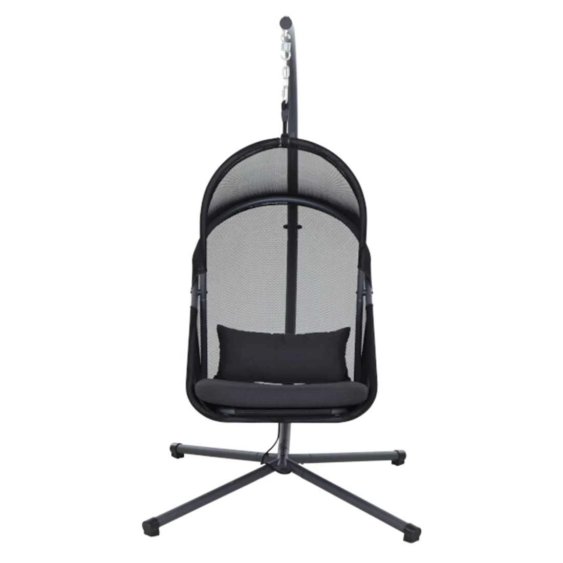 Siena Garden Yobaya Hängesessel Stahl/Polyester Inkl. Kissen Anthrazit/Cool Black 4 Siena Garden Yobaya Hängesessel Stahl/Polyester Inkl. Kissen Anthrazit/Cool Black – Bild 2