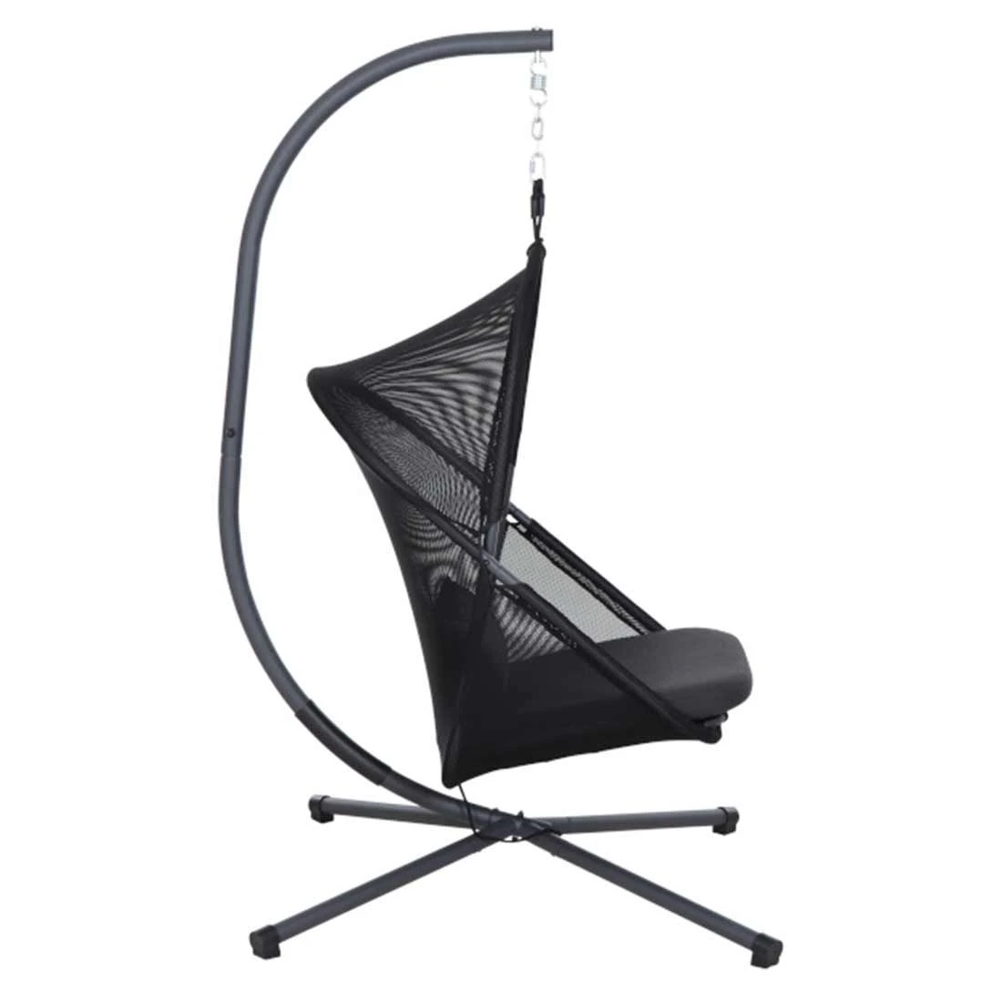 Siena Garden Yobaya Hängesessel Stahl/Polyester Inkl. Kissen Anthrazit/Cool Black 5 Siena Garden Yobaya Hängesessel Stahl/Polyester Inkl. Kissen Anthrazit/Cool Black – Bild 3