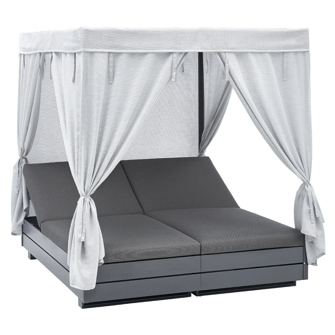 Solpuri Boxx Daybed Aluminium/Polyester Anthrazit/Grau 4 Solpuri Boxx Daybed Aluminium/Polyester Anthrazit/Grau – Bild 2