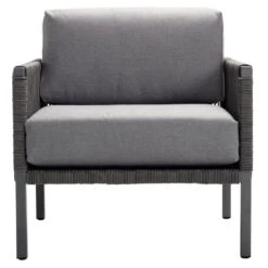 Solpuri Club Loungesessel Aluminium/Rope/Acryl Anthrazit -Garten Und Außenbereich solpuri club loungesessel aluminium rope acryl 1465588 3