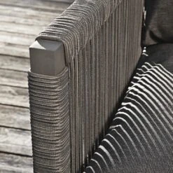 Solpuri Club Ecklounge 3-tlg. Tisch 80x80cm Aluminium/Rope Anthrazit/Volcano -Garten Und Außenbereich solpuri club loungeset 3 tlg tisch 80x80cm aluminium rope 1501943 5