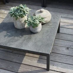 Solpuri Club Ecklounge 3-tlg. Tisch 80x80cm Aluminium/Rope Anthrazit/Volcano -Garten Und Außenbereich solpuri club loungeset 3 tlg tisch 80x80cm aluminium rope 1501943 7