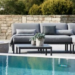 Solpuri Club Loungetisch 80x80cm Aluminium/Rope/HPL Anthrazit/Volcano Grey -Garten Und Außenbereich solpuri club loungetisch 80x80cm aluminium rope hpl 1481087 3