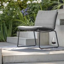 Stern Levi Loungesessel Edelstahl Anthrazit