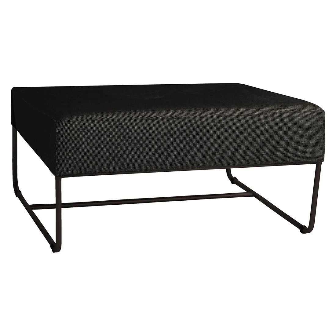 Stern Mia Lounge Hocker Edelstahl/Outdoorstoff Schwarz/Seidenschwarz 4 Stern Mia Lounge Hocker Edelstahl/Outdoorstoff Schwarz/Seidenschwarz – Bild 2