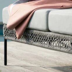 Stern Odea Doppelliege Aluminium/Rope/Outdoorstoff Schwarz Matt/Salt -Garten Und Außenbereich stern odea doppelliege aluminium rope outdoorstoff 1453994 4