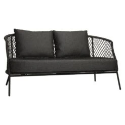 Stern Odea Loungeset Aluminium/Outdoorstoff Schwarz Matt/Seidenschwarz -Garten Und Außenbereich stern odea loungeset aluminium outdoorstoff 1489667 3