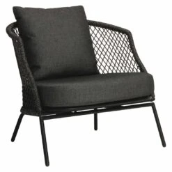 Stern Odea Loungeset Aluminium/Outdoorstoff Schwarz Matt/Seidenschwarz -Garten Und Außenbereich stern odea loungeset aluminium outdoorstoff 1489667 4