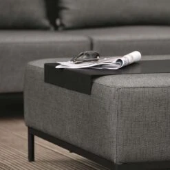 Stern Taavi Hocker Aluminium/Outdoorstoff Schwarz Matt/Seidenschwarz -Garten Und Außenbereich stern taavi hocker aluminium outdoorstoff 1362815 3