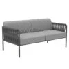 Vermobil Key West Gartensofa Stahl/Rope Anthrazit/Gris